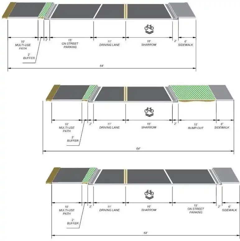 Typical Sections - Concept F and F-1